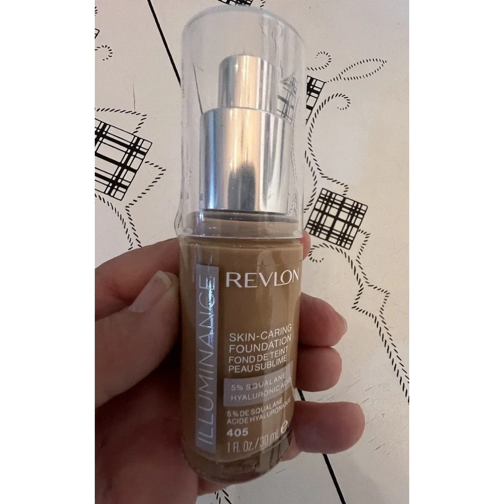 Revlon Illuminance Skin-Caring Foundation 5% Hyaluronic + Squalane , Shade 405